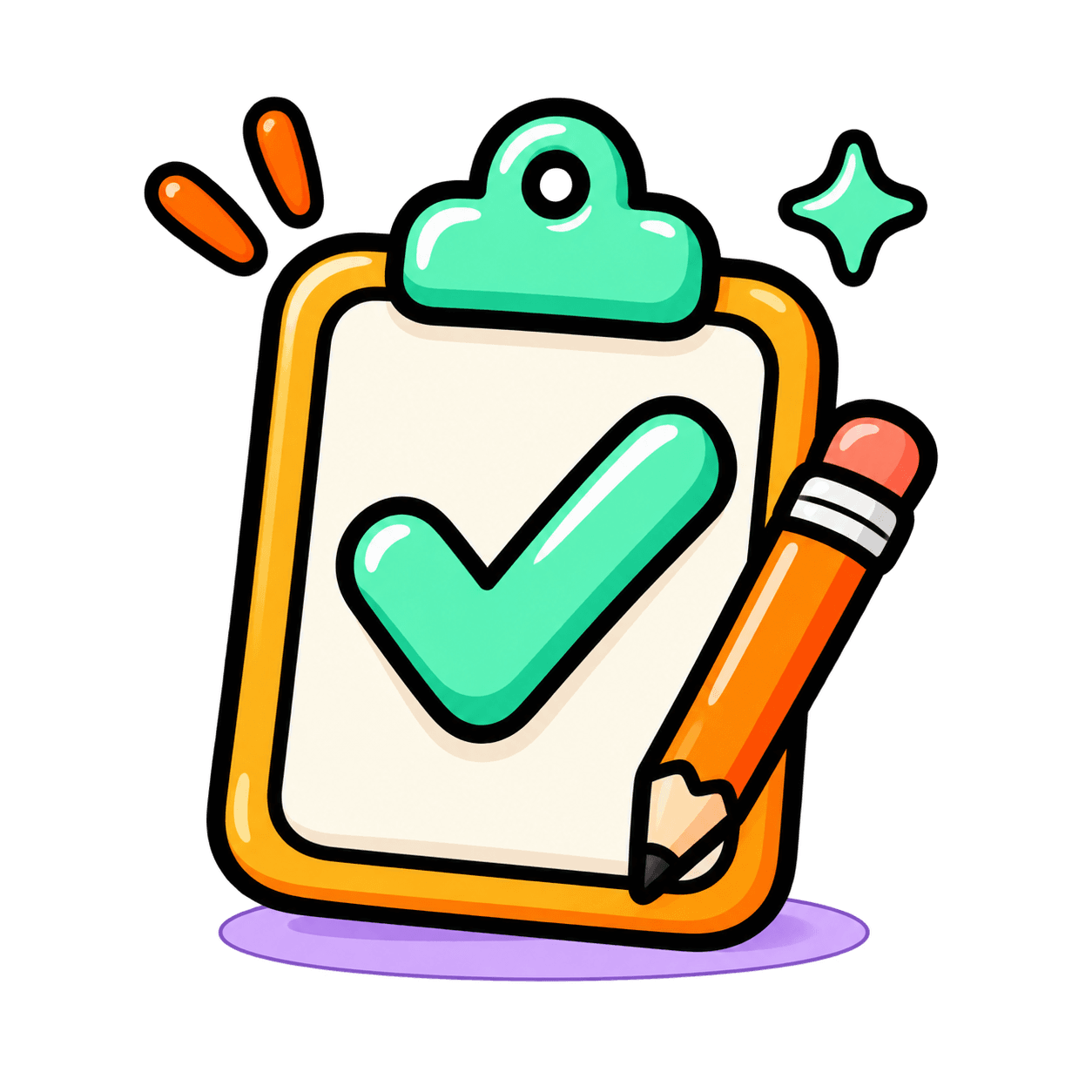 Illustration of a clipboard with a checkmark