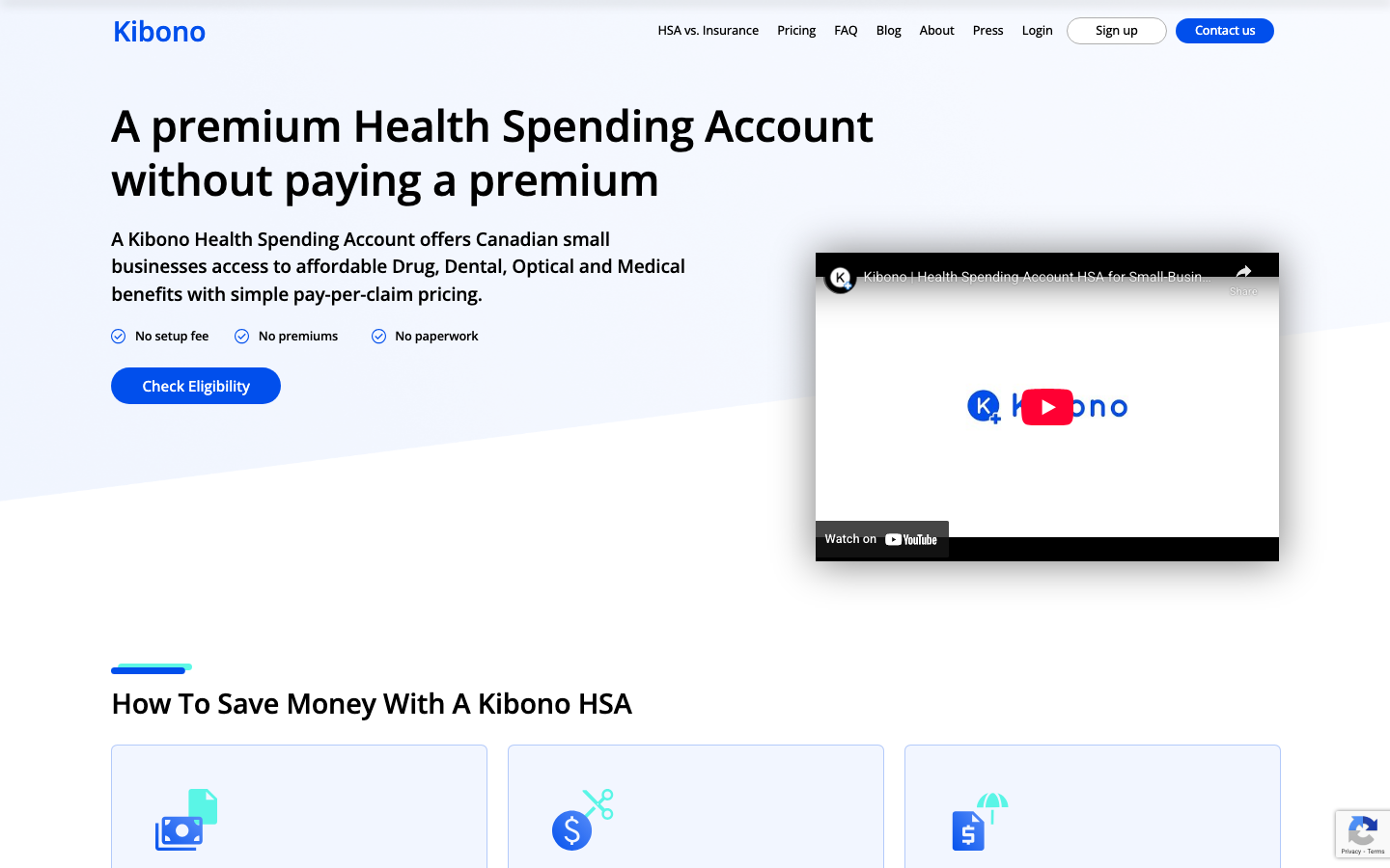 Screenshot of https://www.kibono.ca